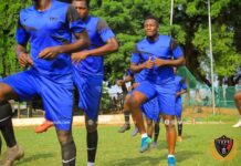 Asamoah Gyan back to training at Legon Cities