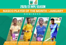 Women’s League: 4 players compete for NASCO Player of the month of January