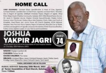 NPPs Joshua Yakpir Jagri dies at 74 NPPs Joshua Yakpir Jagri dies at 74