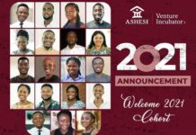19 Ashesi University graduates selected for 2021 AVI mentorship and funding support 19 Ashesi University