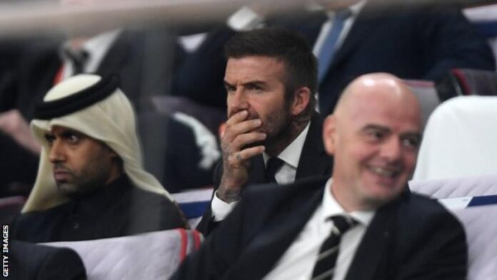 Beckham has been pictured in Qatar recently and in 2019 attended the Club World Cup in the country when he sat alongside Paris St-Germain chief executive Nasser Al-Khelaifi