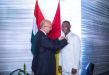 Lawrence Tetteh receives the Highest Award of Hungary