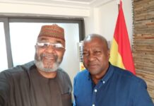 Ghanaians In Riyadh Commend Ambassador Sinare For 24-Hour Access Initiative Alhaji Sinare with John Mahama