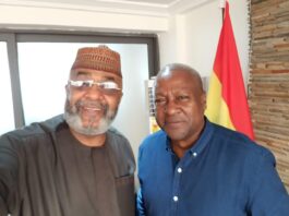 Ghanaians In Riyadh Commend Ambassador Sinare For 24-Hour Access Initiative Alhaji Sinare with John Mahama