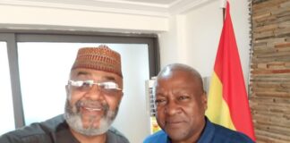 Ghanaians In Riyadh Commend Ambassador Sinare For 24-Hour Access Initiative Alhaji Sinare with John Mahama