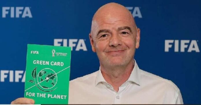 FIFA President shows Green Card