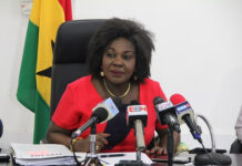 Sanitation Minister Cecilia Abena Dapaah Resigns Over One Million Dollar Brouhaha Minister of Sanitation and Water Recources, Mrs. Cecilia A. Dapaah