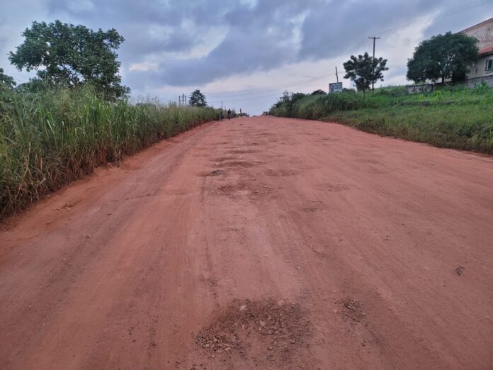 Residents urgently want the Kwabenya Ashesi University road fixed