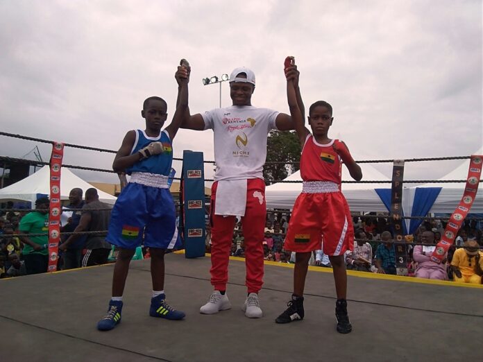 Isaac Dogboe Juvenile Bouts At Niche Cocoa Bukom Boxing Clinic