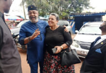 H.E. Alhaji Said Sinare attends funeral rites for Hajia Dzigbordzi Aflamewu