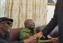 Rt. Hon. Edward Doe Adjaho joins others to commiserate with Hon. Samuel Ofosu Ampofo