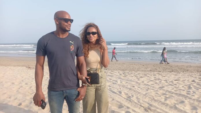 Asafa Powell and his Ghanaian Wife