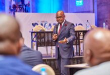 Prof. Hinson charges Zambian Marketers to Re-Assert Themselves to Boost Tourism Prof. Hinson Delivering Keynote Address