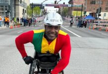 Raphael Botsyo Nkegbe wins race in USA as he prepares for African Games in Ghana and Paris 2024 Paralympics