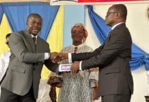 COP Nyanyano District Chieftaincy Ministry Donates Maths Sets to BECE Candidates