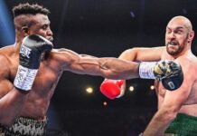 Tyson Fury survives an almighty scare against boxing newcomer Francis Ngannou