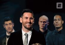 Lionel Messi wins eighth Men’s Ballon d’Or award trophy, beating Erling Haaland to second position