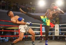 Gerald Dah – Ghana’s Muay Thai And Kickboxing Ambassador in action on November 21