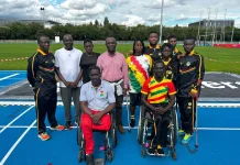 Chief Director Of Ministry Sports And Chef De Mission Meets Ghana Paralympic Team In Paris