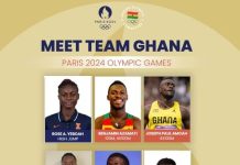 Check Out Full List Of Team Ghana’s Contingent For Paris 2024 Olympics