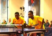 Aklie, Borteye In Quarter Finals Of ITTF African Youth Championships Mixed Doubles