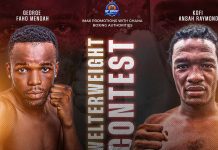 George Faho Mensah Sure To Beat Raymond Kofi Ansah In Pro-Boxing League