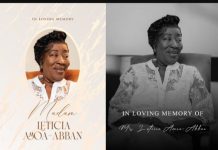 Businessman Kofi Amoa-Abban Mourns The Loss Of His Mother, Leticia Amoa-Abban