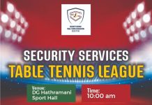 Six Security Services Battle For Supremacy In Maiden Table Tennis League