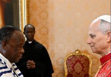 Ghana’s Ambassador, H.E. Sir Ben Batabe Assorow, Presents His Credentials To Pope Leo At The Vatican
