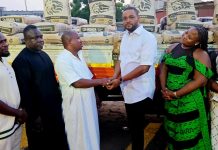Deputy VALCO CEO Senyo Tsagli Donates Dzata Cement For NDC Constituency Office Project