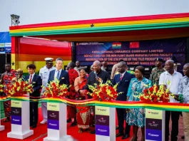 Mahama Cuts Sod For Commissioning Expansion Project At Keda Ceramics Amidst CSR Donations