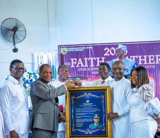 Assemblies Of God Ghana Holds Thanksgiving Service For Comptroller General Of Ghana Immigration