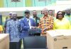 Roker Pharmer CEO And PTA Chair Of Denam Royal Donates Computers To The School At Gbawe