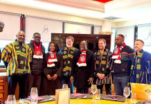 Speaker Alban Bagbin Presents Ghanaian Traditional Fugu To Sunderland Officials