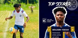 Benjamin Kofi Yeboah Shines For Golden Youth FC