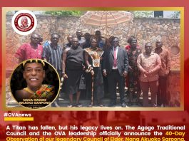 Official Invitation To The One-Week Observation Of The Late Nana Akuoko Sarpong, First Chief Vandal