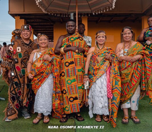 Gomoa Otapirow Enstools Dev’t Chiefs And Queenmothers Amid Pomp Culture