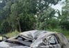 BuzStop Boys Survive Deadly Car Crash On Suhum-Nsawam Road