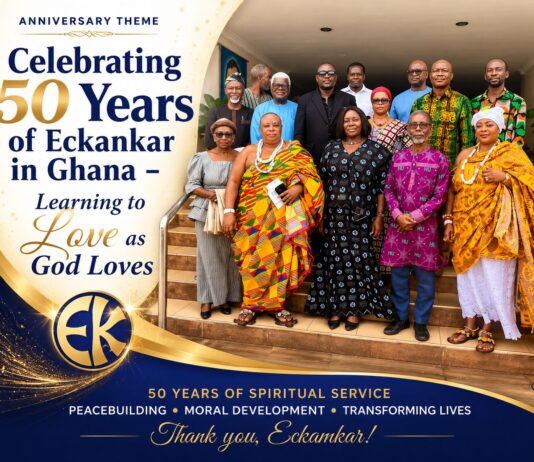 Hon. Rita Naa Odoley Sowah Commends ECKANKAR’s 50 Years Of Spiritual Service, Peacebuilding, Moral Development In Ghana