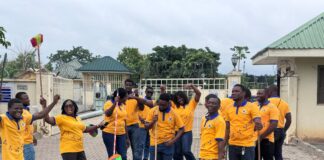 Team Volta Rallies Behind National Sanitation Exercise In Dambai