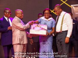 Rev. Wengam And Wife Climax 4th Apostolic Visit To Ashanti East Region