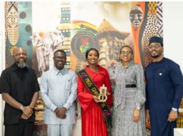 Diaspora Affairs, GTA Present Ghana’s Official Charity Auction Gift To Miss Ghana Ahead Of 75th Miss World Festival