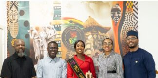 Diaspora Affairs, GTA Present Ghana’s Official Charity Auction Gift To Miss Ghana Ahead Of 75th Miss World Festival
