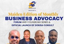 DORiSA Consult Launches With Maiden Business Advocacy Forum And Counselling Series