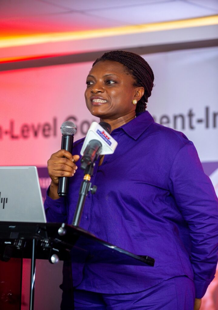 Kafui Abbah-Foli, Head of Project Development, 24-Hour Economy Authority delivers a presentation on the 24-Hour Economy and Ghana’s Outsourcing opportunity