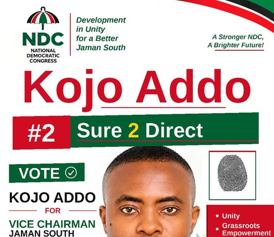 Media Guru Kojo Addo Brings Experience, Community Service, Political Commitment To Jaman South NDC Vice Chairmanship Lawrence Adonis Addo Cheremeh, popularly known as Kojo Addo