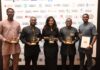 The MTN Ghana team poses with awards received at the 6th National Governance & Business Leadership Awards 2026.