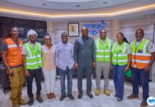 From Skills To Industry: Skills For Progress Africa Fellows Tour Tema Oil Refinery Executives of TOR and Skills for Progress Africa after the tour of the refinery