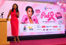 Naa Ashorkor Leads Jaykay Pink X Campaign With Focus On Reducing Breast Cancer Rate Naa Ashorkor Pink X Breast Cancer Campaign