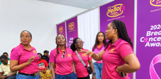 MTN Y’ello Ladies Network Takes Breast Cancer Awareness To Market Women In Accra